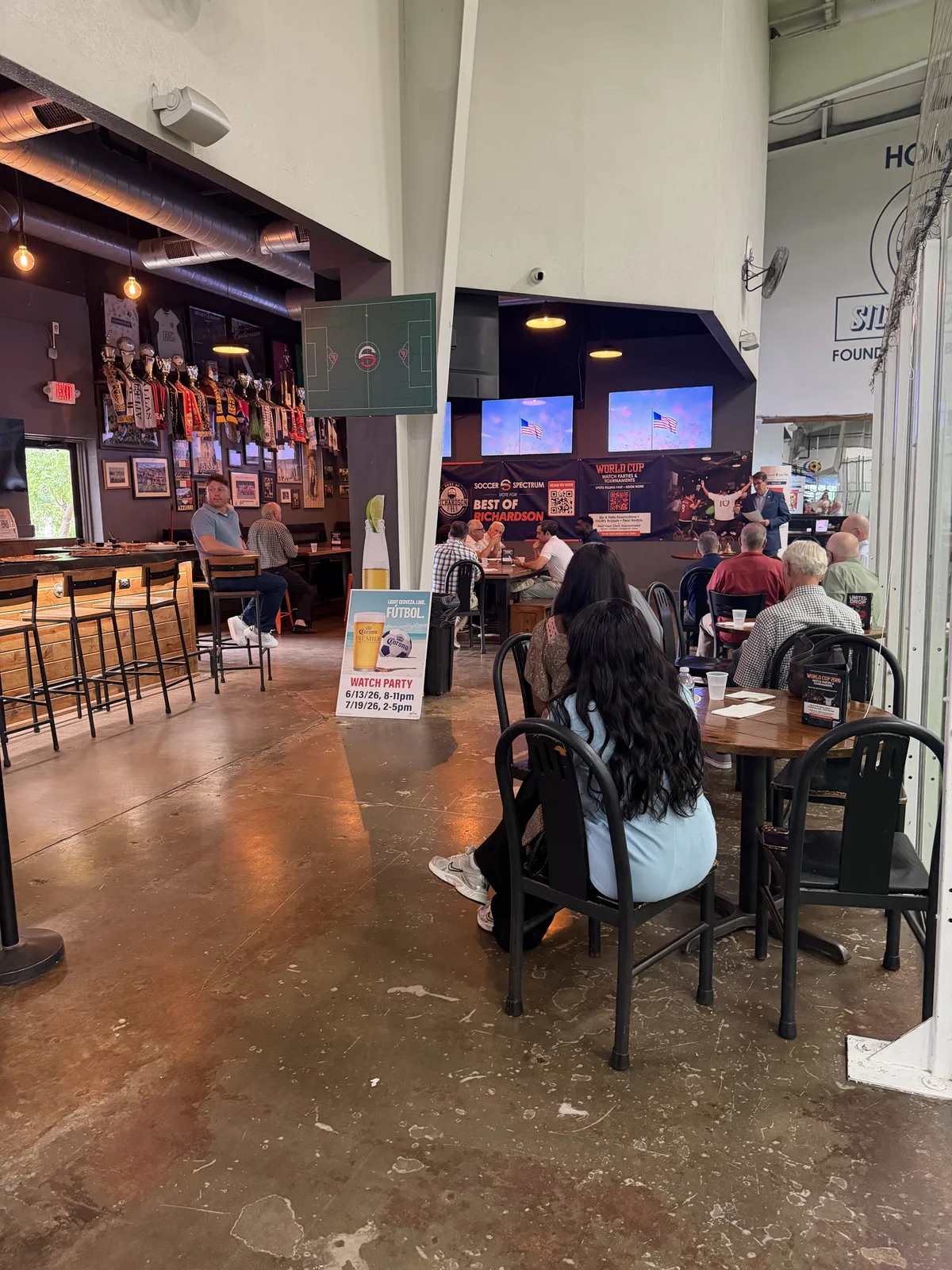 Rotary Club gathering at Soccer Spectrum