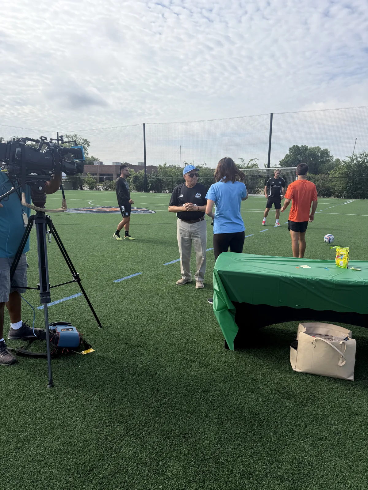 Production crew at Soccer Spectrum