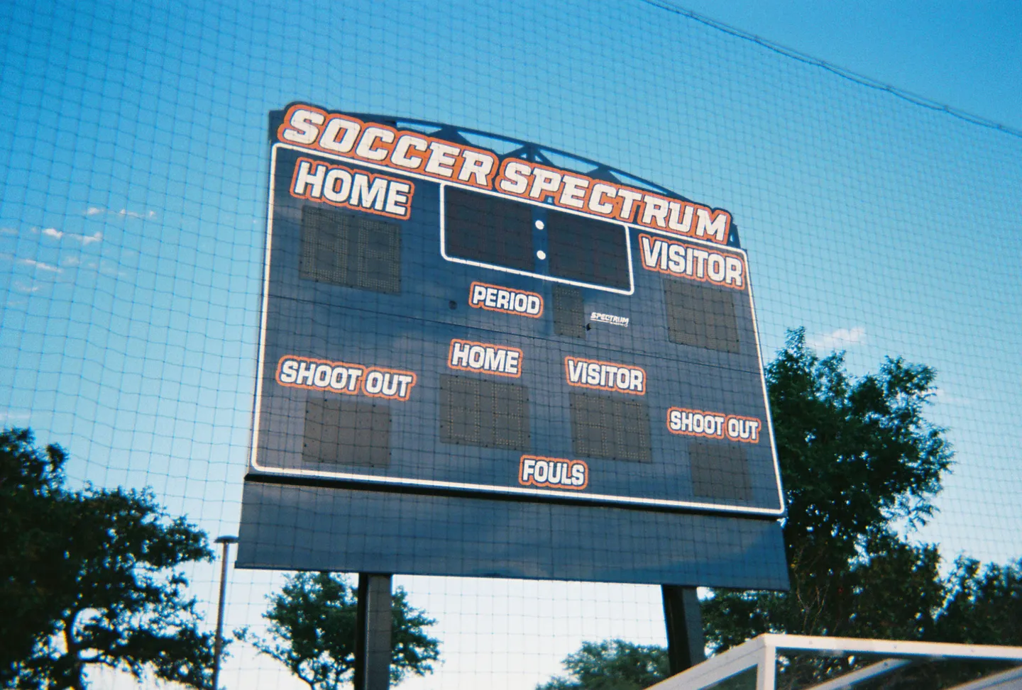 Soccer Spectrum scoreboard